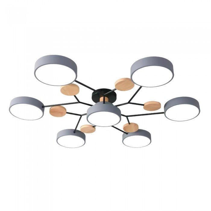 Scandinavische LED plafondlamp – modern takkenontwerp warm wit licht