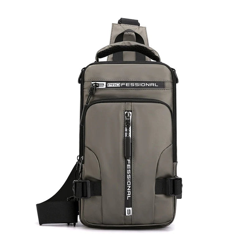 Waterdichte Oxford crossbody tas anti-diefstal schoudertas met USB-oplader