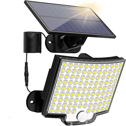 106 LED zonne-energie bewegingssensor buitenlamp waterdichte beveiligingsmuurlamp