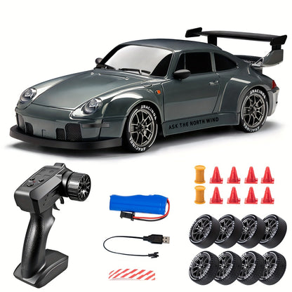 1:24 RC driftauto met LED-wielen en oplaadbare 4WD raceprestaties