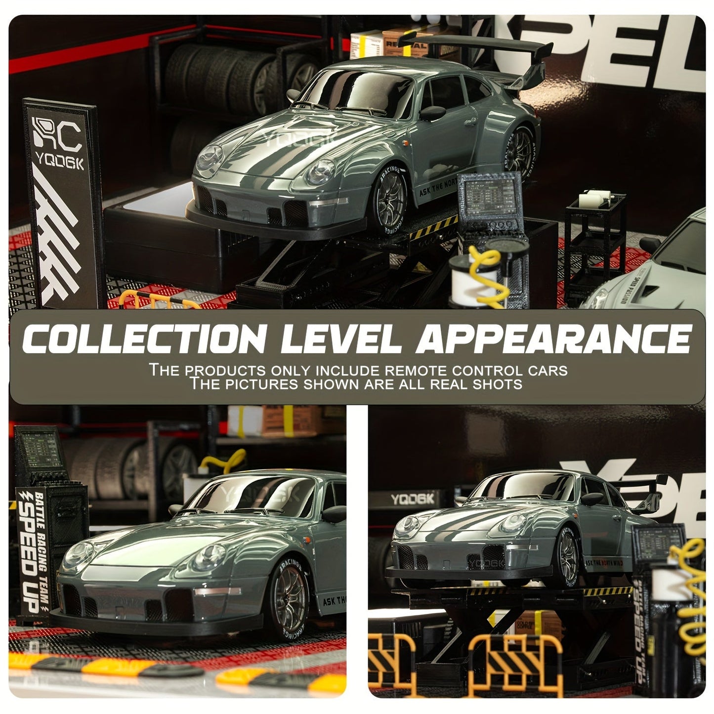 1:24 RC driftauto met LED-wielen en oplaadbare 4WD raceprestaties