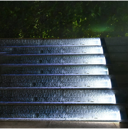 2 Stuks Driehoekige Zonne-energie Stapverlichting Waterdichte LED Buiten Tuinverlichting