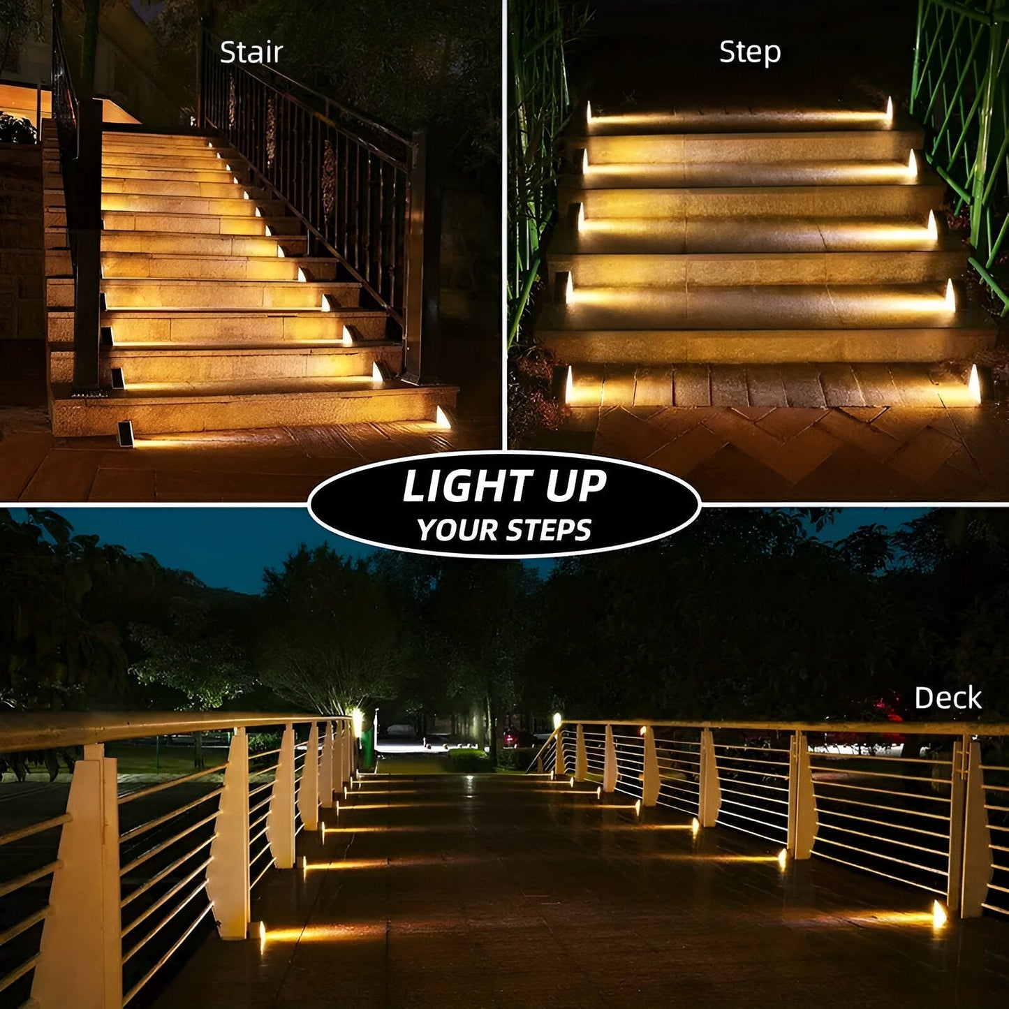 2 Stuks Driehoekige Zonne-energie Stapverlichting Waterdichte LED Buiten Tuinverlichting