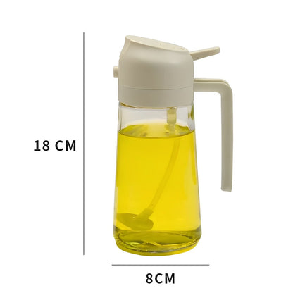 2-in-1 olijfolie dispenser & verstuiver – perfect voor koken, salades en barbecue