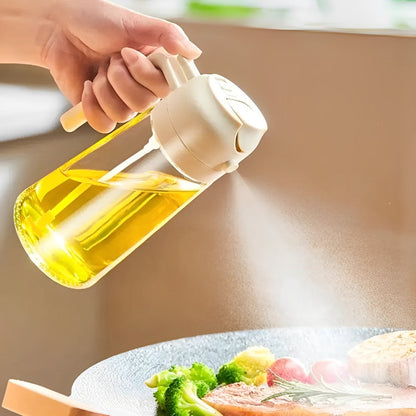 2-in-1 olijfolie dispenser & verstuiver – perfect voor koken, salades en barbecue