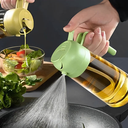 2-in-1 olijfolie dispenser & verstuiver – perfect voor koken, salades en barbecue
