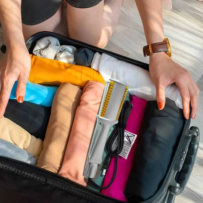 2-in-1 roterende haarborstel voor stylen en gladmaken