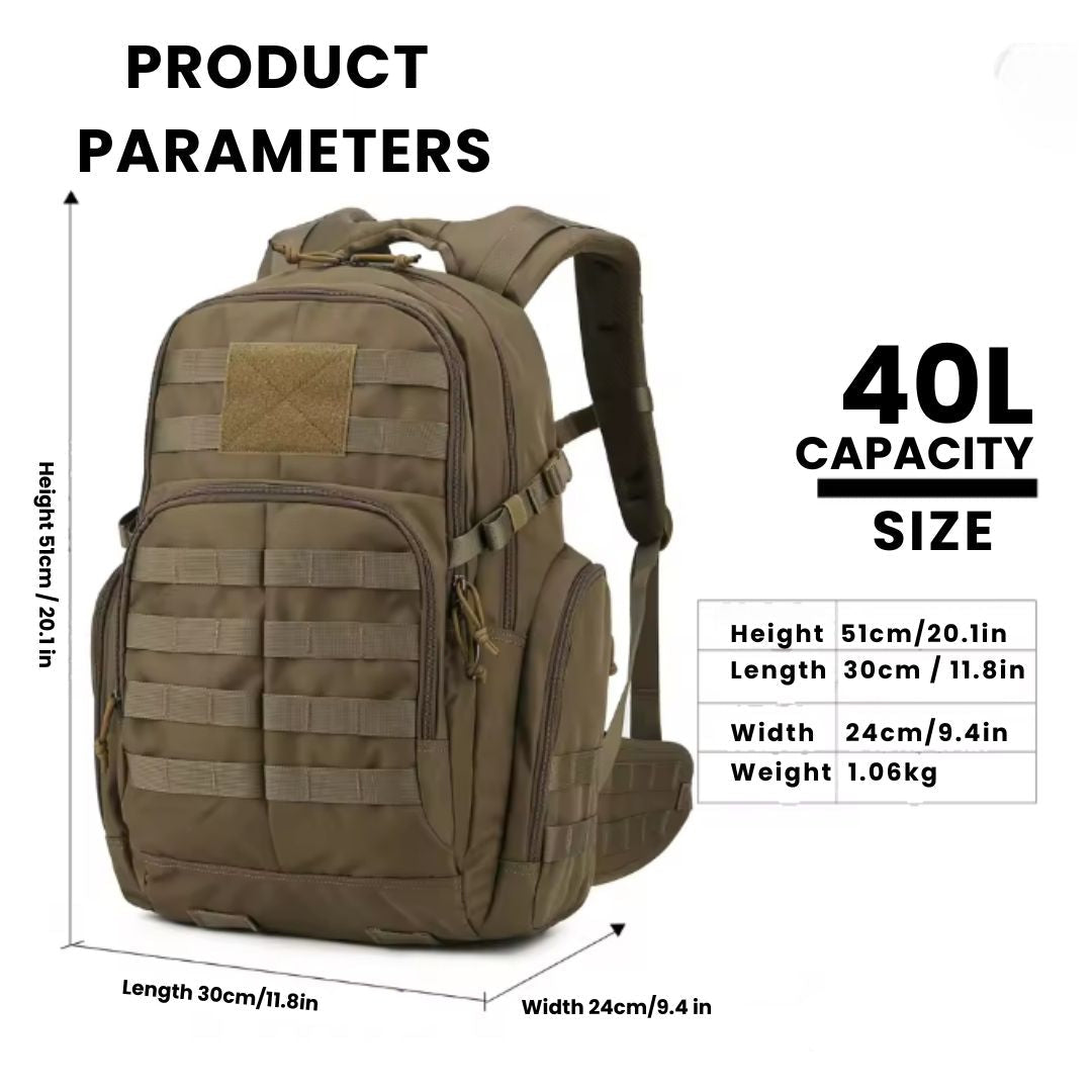25L tactische rugzak waterbestendig MOLLE rugzak met hydratatievak