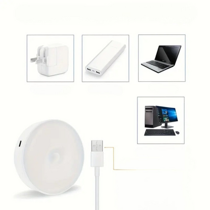 3-pack LED bewegingssensor nachtlampjes oplaadbaar magnetisch