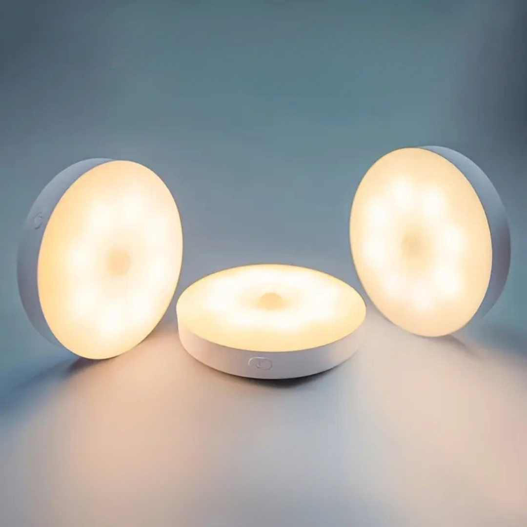 3-pack LED bewegingssensor nachtlampjes oplaadbaar magnetisch