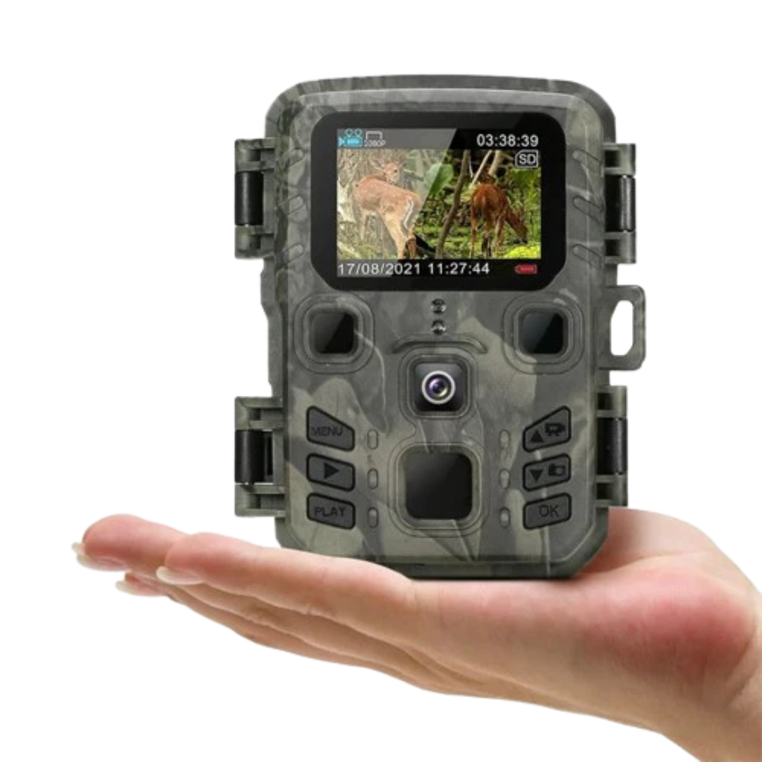 Mini Trail Camera 1080p - Bewegingsgeactiveerde Wildlife & Beveiligingscamera