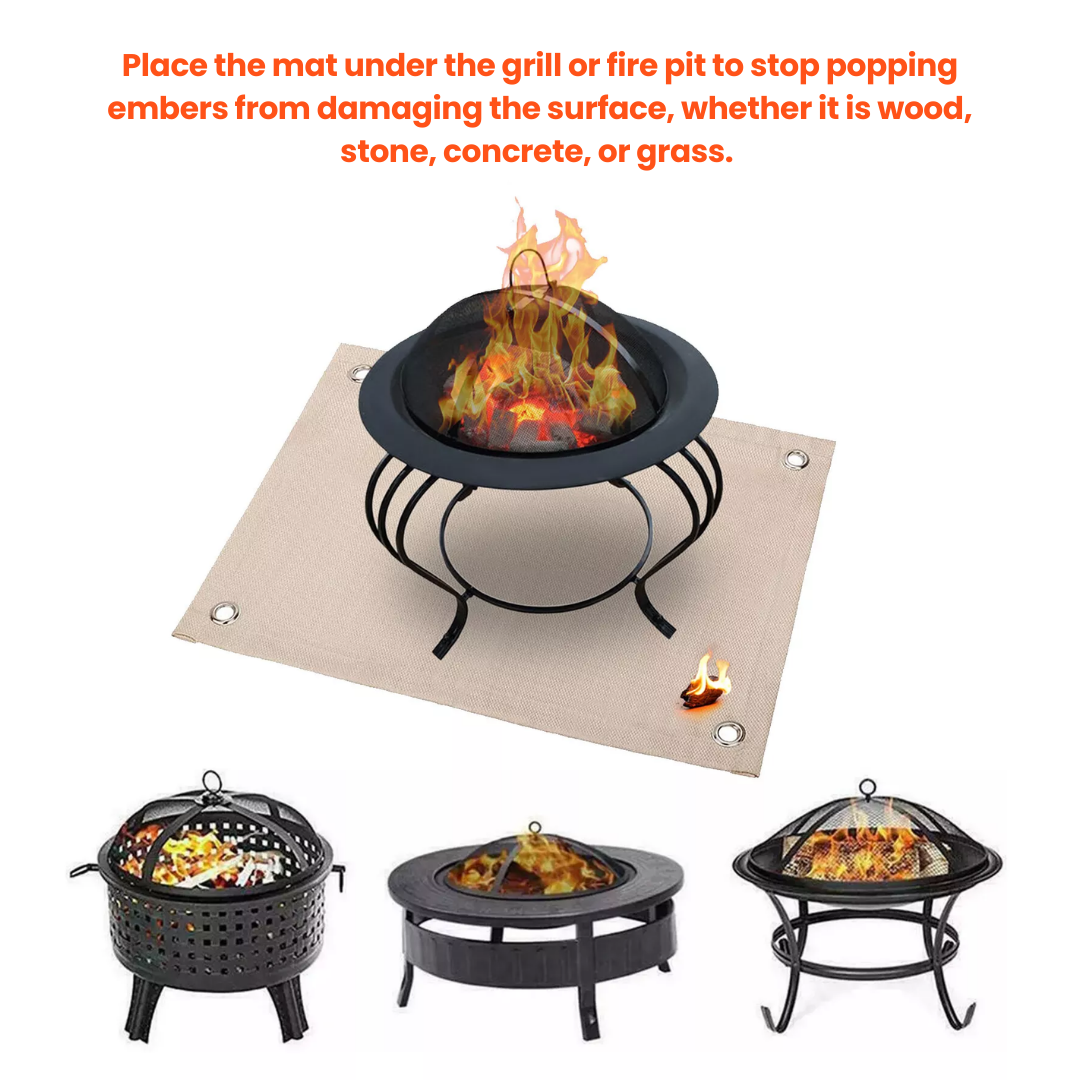 Vuurvaste Mat – BBQ- en Vuurkorfbescherming