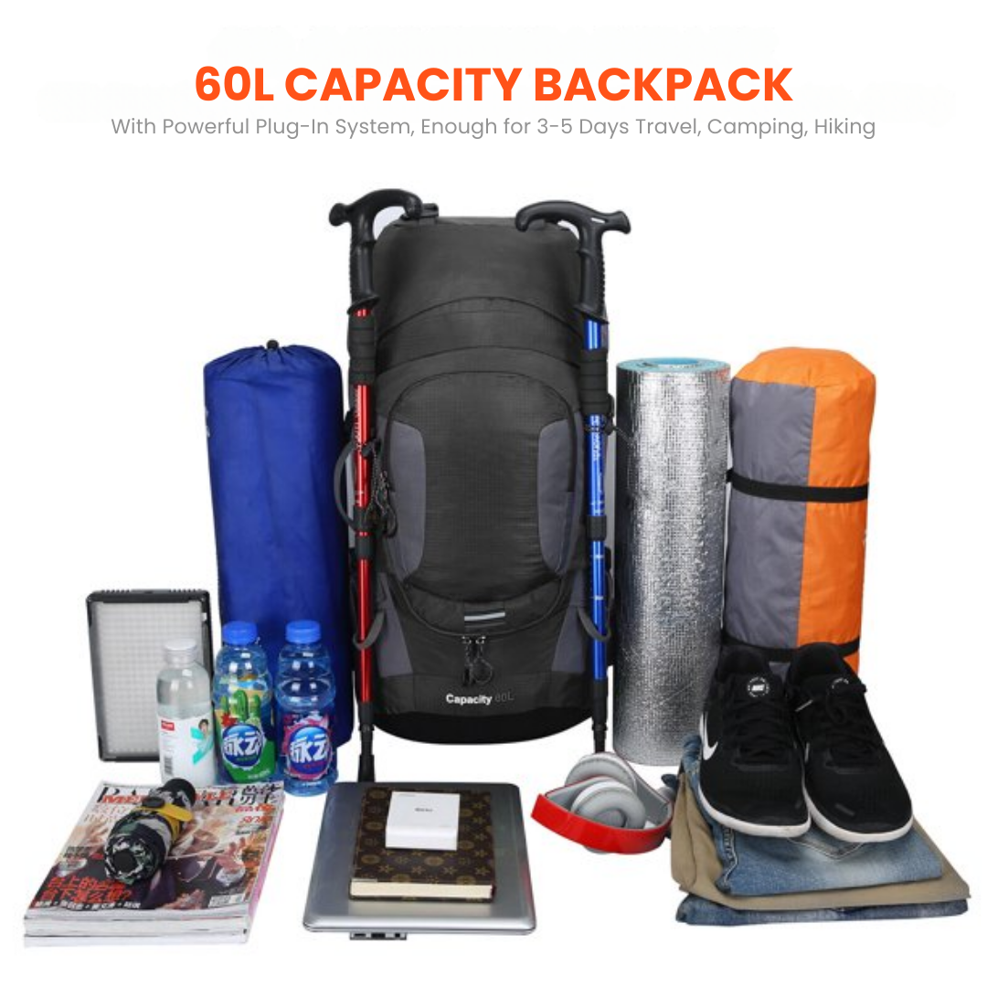 60L Waterdichte Rugzak – Ultieme Outdoor Rugzak voor Alle Avonturen