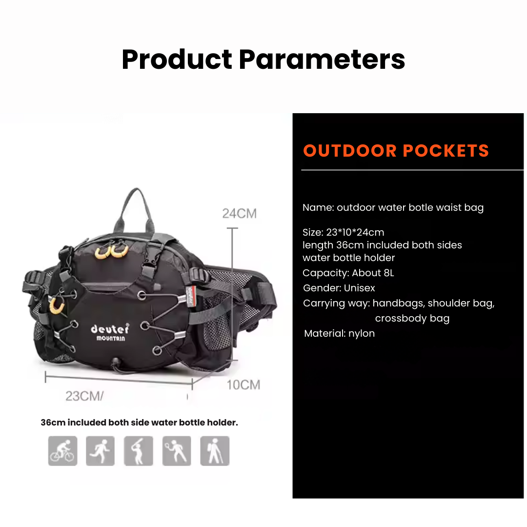 Multifunctionele Outdoor Tas – Perfect voor Wandelen en Buitenavonturen