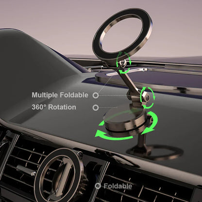 360° opvouwbare magnetische autotelefoonhouder verstelbare bevestiging