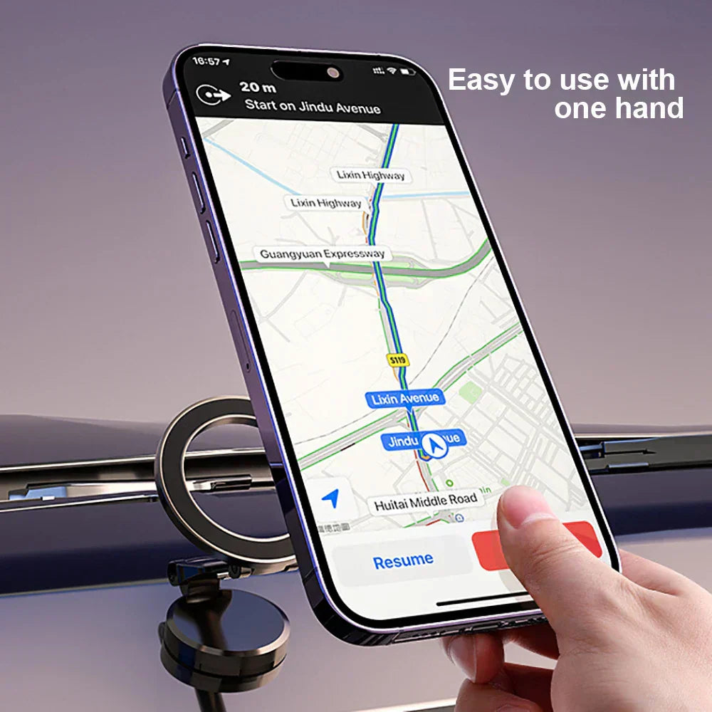 360° opvouwbare magnetische autotelefoonhouder verstelbare bevestiging
