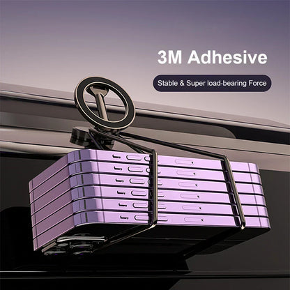 360° opvouwbare magnetische autotelefoonhouder verstelbare bevestiging