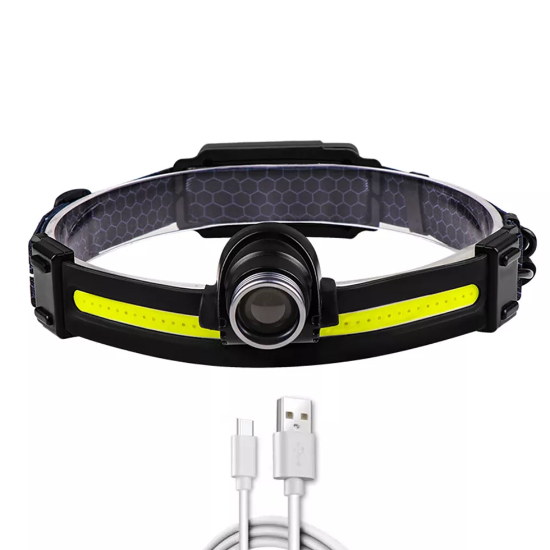 Sensor LED Hoofdlamp – Uitschuifbaar, Oplaadbaar en Waterdicht