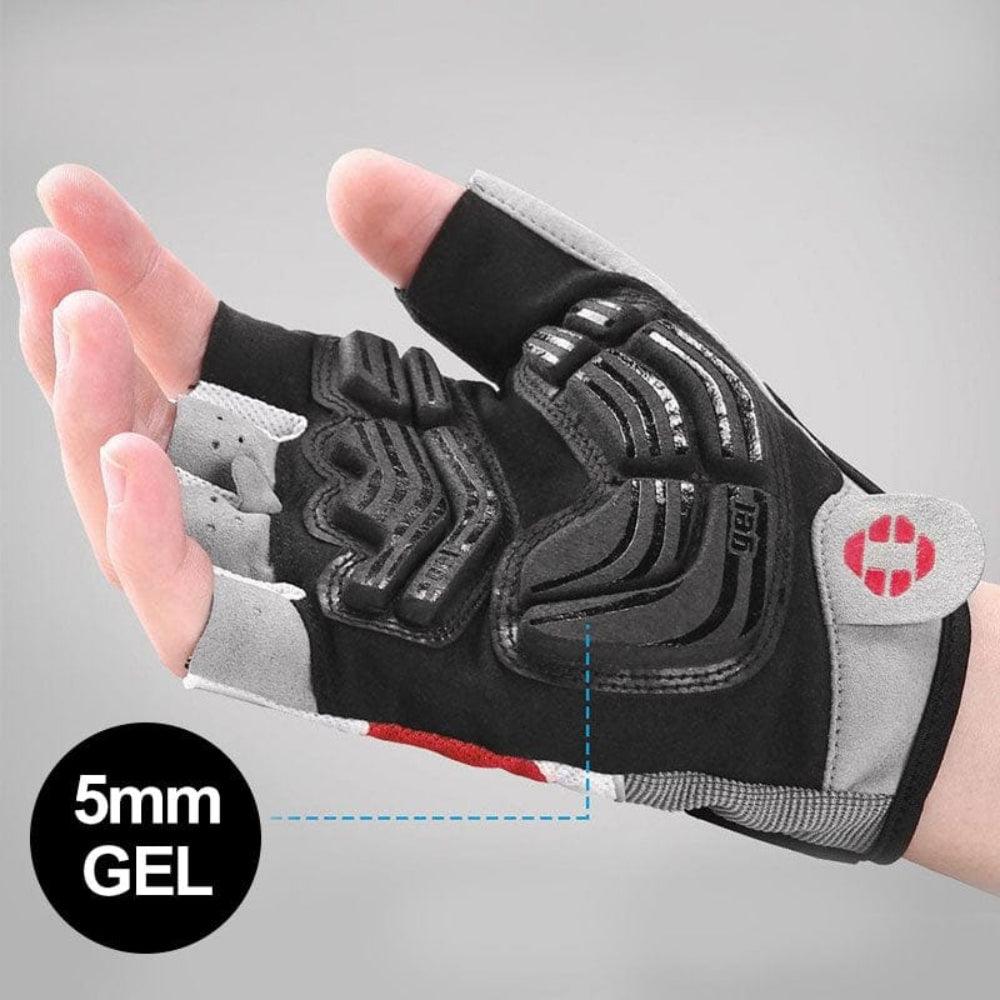 3D Gel Gevoerde Fietshandschoenen Ademend Halve Vinger Grip Handschoenen