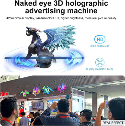 3D hologram LED ventilatorprojector hoge resolutie display