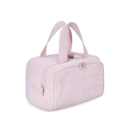 4-in-1 puffy toilettas voor dames grote make-up en huidverzorgingsorganizer