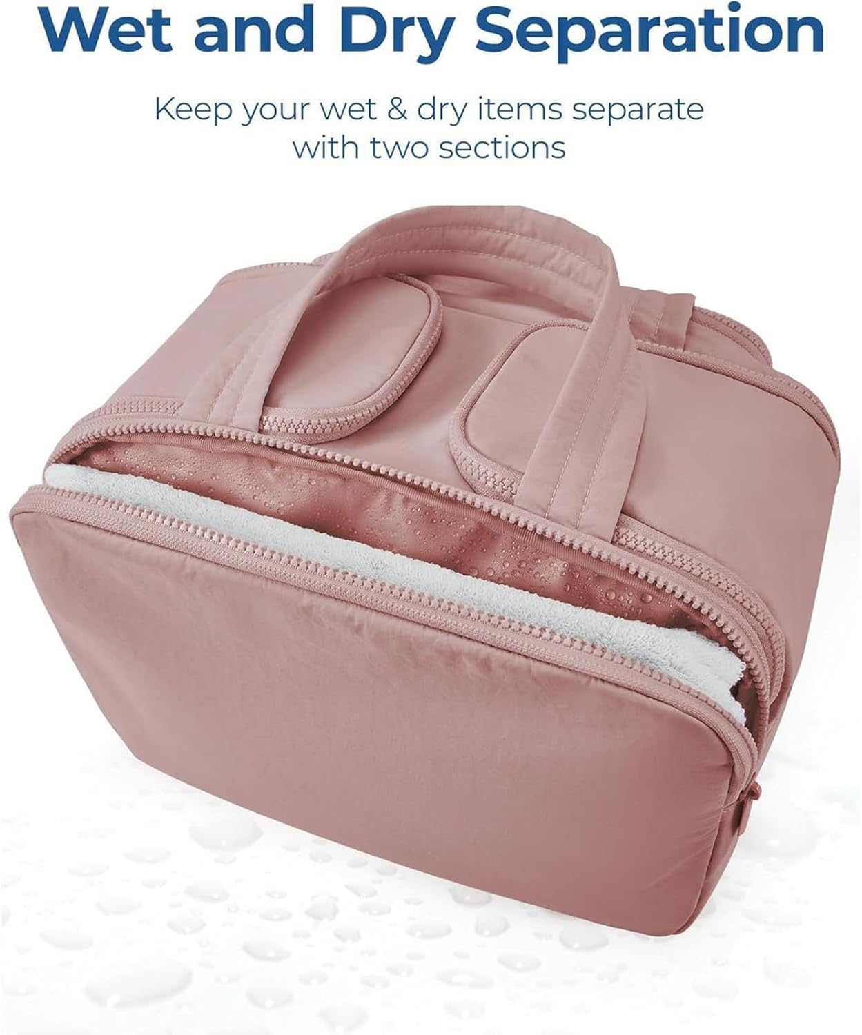 4-in-1 puffy toilettas voor dames grote make-up en huidverzorgingsorganizer