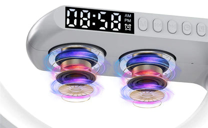 4-in-1 slimme wekker met sfeerverlichting, speaker en draadloze oplader