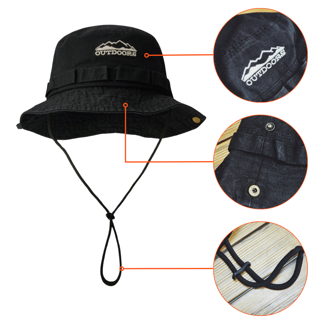 Pro Bucket Hat – Unisex, Perfect voor Buitenactiviteiten