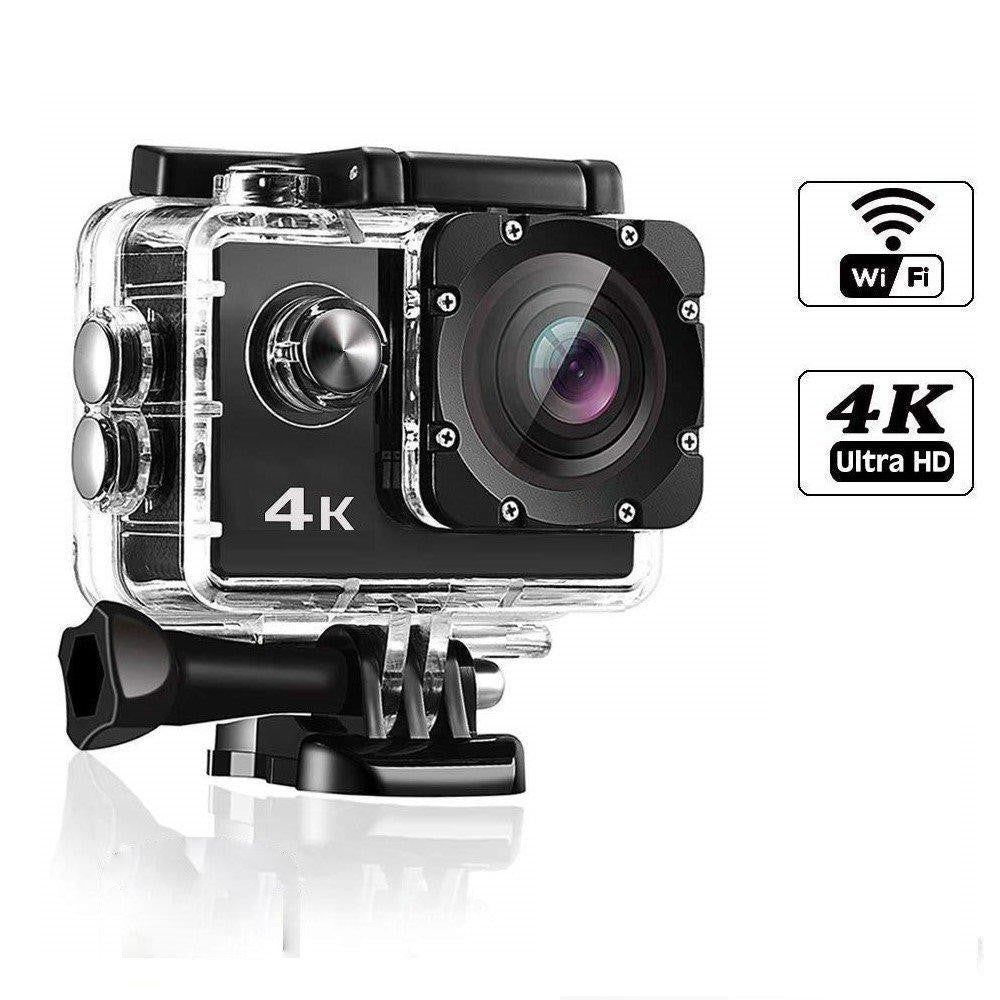 4K Ultra HD actiecamera met waterdichte behuizing en wifi-connectiviteit