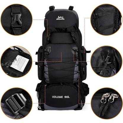 90L Wandelrugzak - Waterdicht, Lichtgewicht & Comfortabel