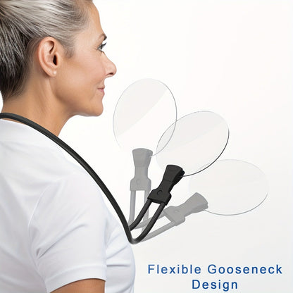 5X vergrootglas Pro met handsfree nekontwerp voor lezen, knutselen en gedetailleerde taken