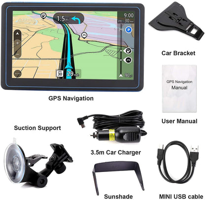 7" GPS-navigatiesysteem – 2026 verbeterde satnav voor auto’s en vrachtwagens