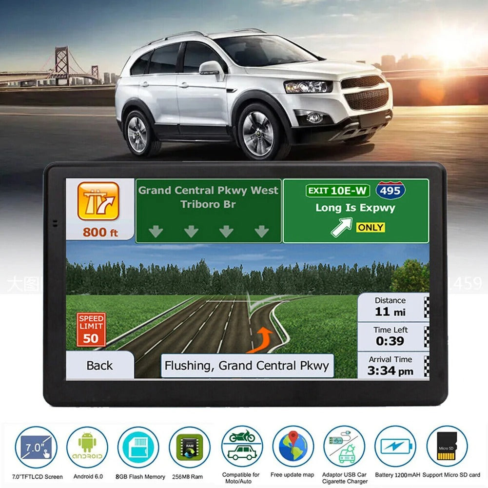 7 inch multi-modus GPS navigatiesysteem voor vrachtwagen, auto en bestelwagen