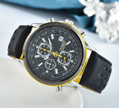 AeroMaster pilotenhorloge met wereldtijd en radiosynchronisatie