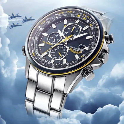 AeroMaster pilotenhorloge met wereldtijd en radiosynchronisatie