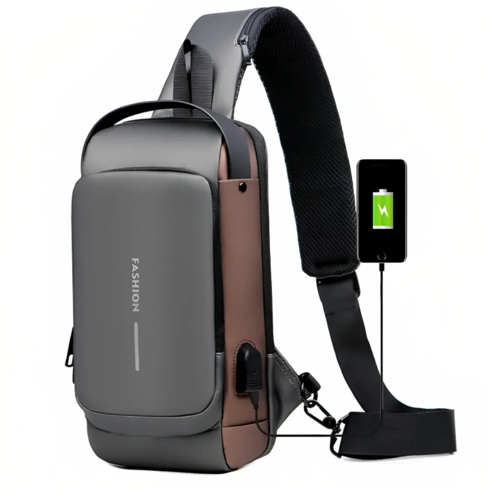 AeroShield waterdichte anti-diefstal crossbody tas met USB-oplader