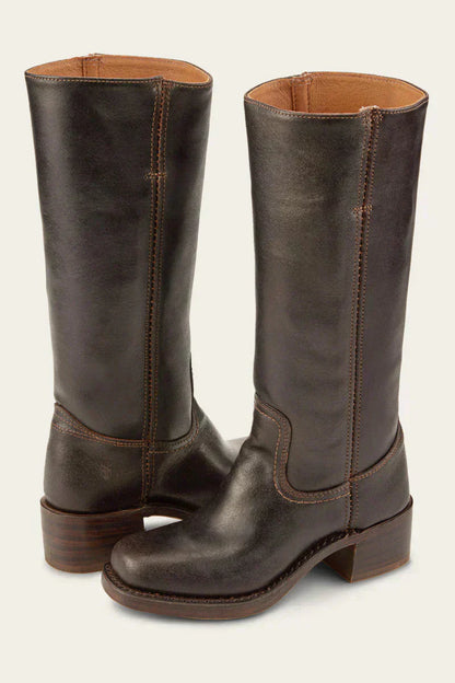 Agatha leren dameslaarzen met elegante comfortabele pasvorm