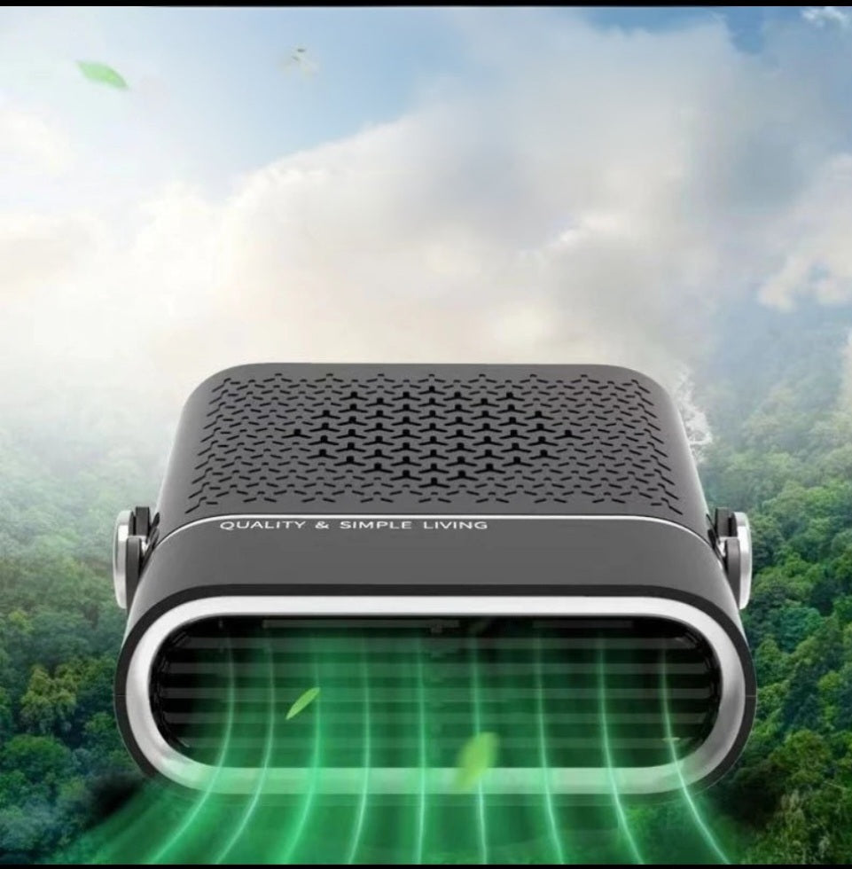 AirComfy 4-in-1 auto ventilator verwarming koeling met 360 rotatie