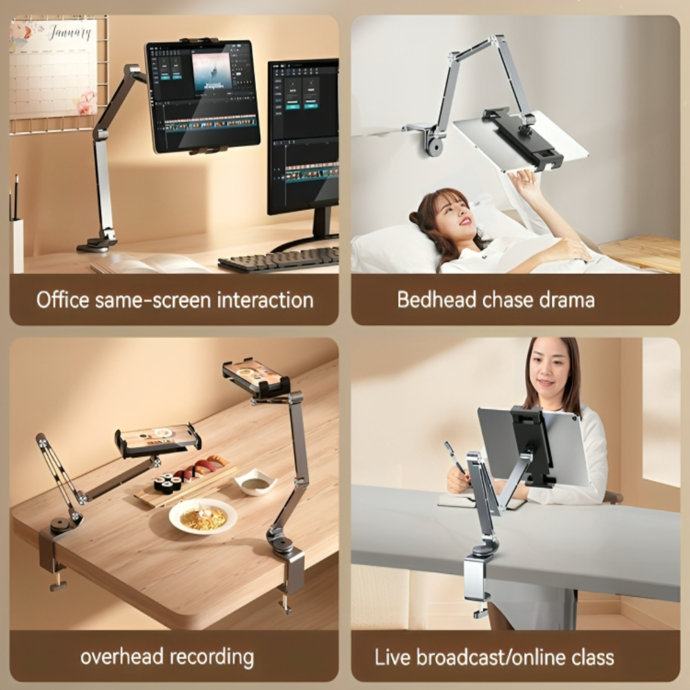 Altivo 360 graden verstelbare aluminium houder voor tablet en telefoon