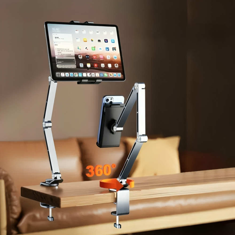 Altivo 360 graden verstelbare aluminium houder voor tablet en telefoon