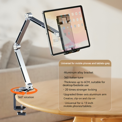 Altivo 360 graden verstelbare aluminium houder voor tablet en telefoon