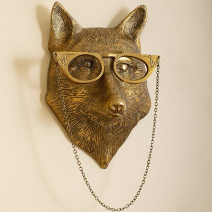 Dierenkop wanddecoratie stijlvolle speelse resin wandkunst