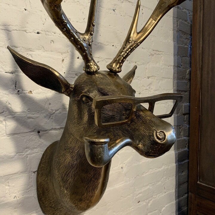 Dierenkop wanddecoratie stijlvolle speelse resin wandkunst