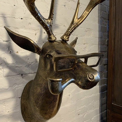 Dierenkop wanddecoratie stijlvolle speelse resin wandkunst