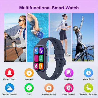 AquaFit waterdichte smartwatch fitness tracker met lange batterijduur