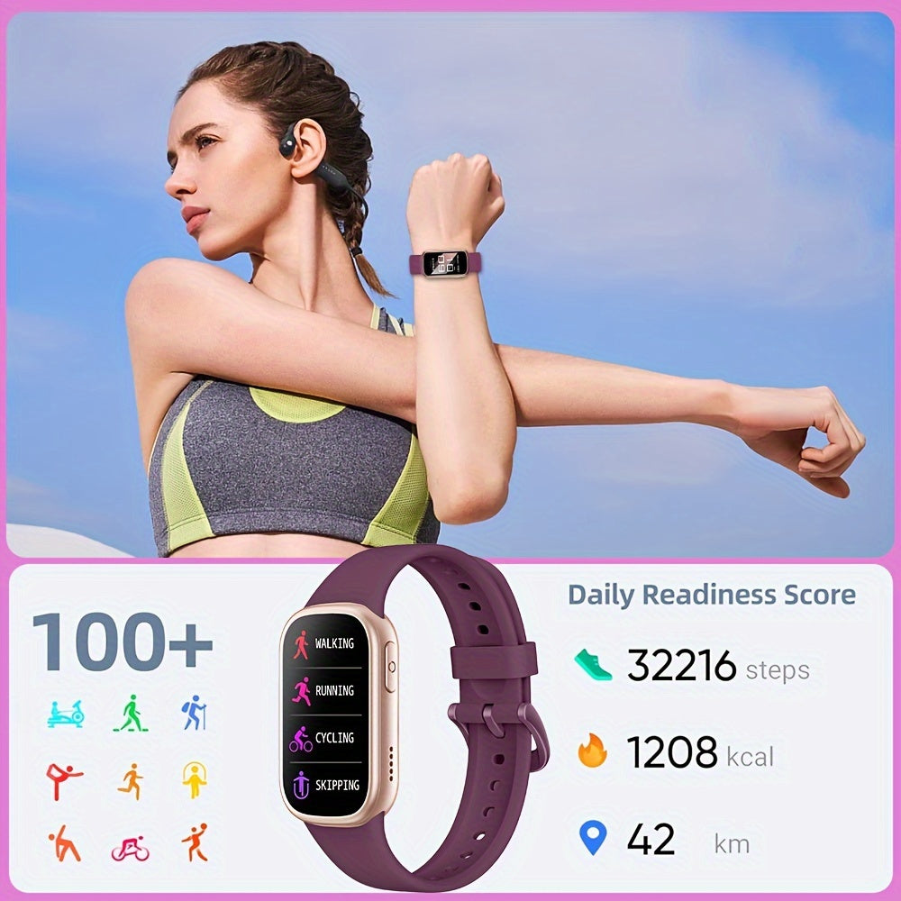 AquaFit waterdichte smartwatch fitness tracker met lange batterijduur