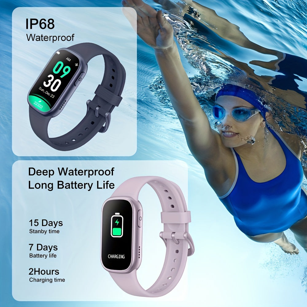 AquaFit waterdichte smartwatch fitness tracker met lange batterijduur