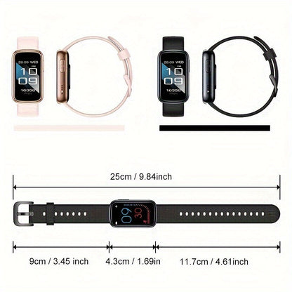 AquaFit waterdichte smartwatch fitness tracker met lange batterijduur