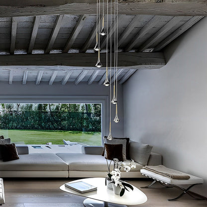 AquaLight Scandinavische druppelvormige hanglamp met modern LED ontwerp voor elegante sfeerverlichting