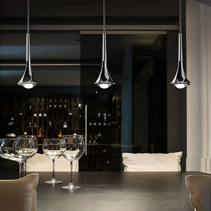 AquaLight Scandinavische druppelvormige hanglamp met modern LED ontwerp voor elegante sfeerverlichting
